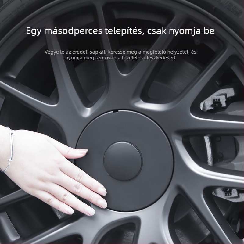 Tesla Model 3 (új verzió) kerékagy középtakaró kiegészítő — műanyag, testreszabható, termékkód Al1002146487