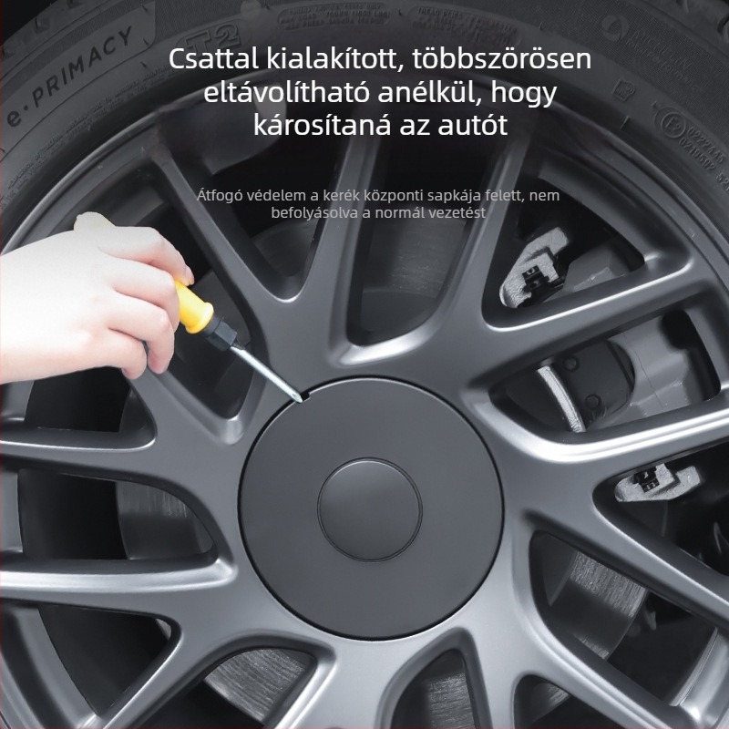 Tesla Model 3 (új verzió) kerékagy középtakaró kiegészítő — műanyag, testreszabható, termékkód Al1002146487