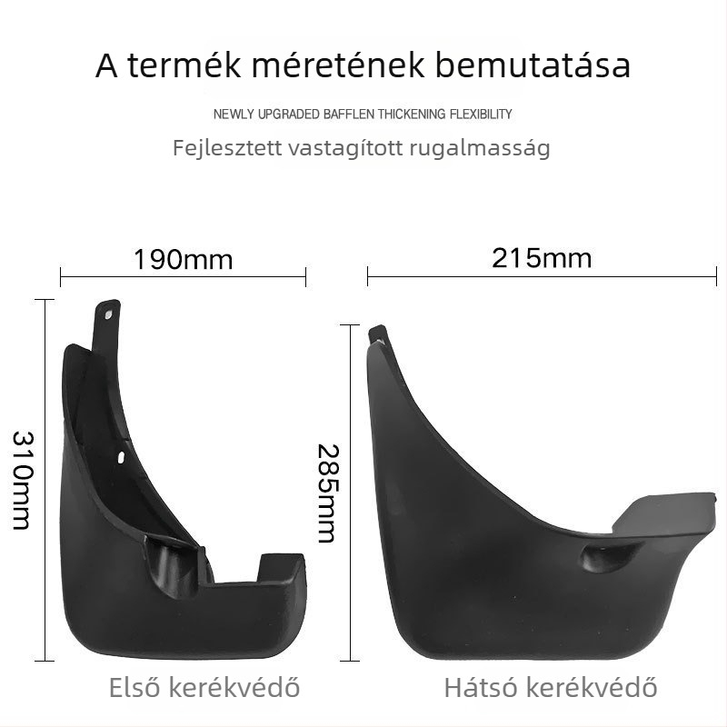 Toyota RAV4 2.0L 2006-2012 sárvédő, speciális sárvédő, PP puha műanyag, testreszabás