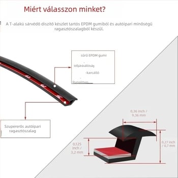 Jin qilai H-típusú autókerék-fender tömítő szalag – vízálló