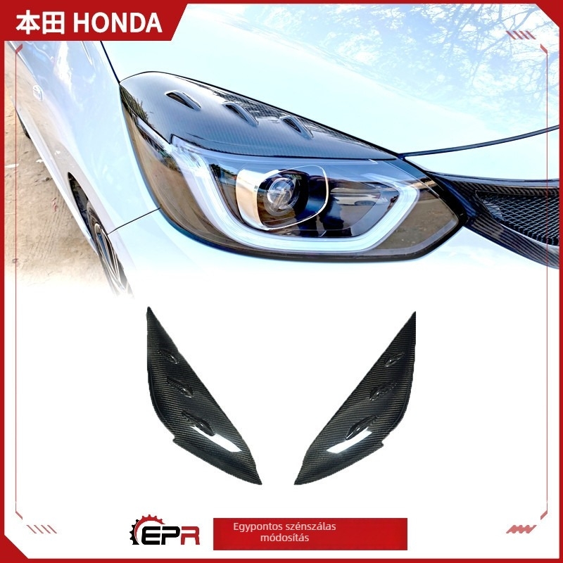 EPR szénszálas első fényszóró szemöldök Honda Fit GR9