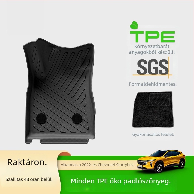 TPE autópadlók és csomagtartó dekoratív szőnyeg a 22 Chevrolet Star Malohoz — logó nyomtatás, testreszabható, hivatalos magánmárka