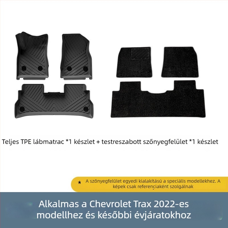 TPE autópadlók és csomagtartó dekoratív szőnyeg a 22 Chevrolet Star Malohoz — logó nyomtatás, testreszabható, hivatalos magánmárka