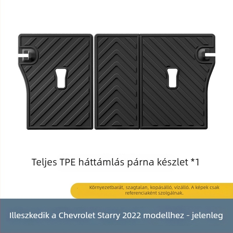 TPE autópadlók és csomagtartó dekoratív szőnyeg a 22 Chevrolet Star Malohoz — logó nyomtatás, testreszabható, hivatalos magánmárka