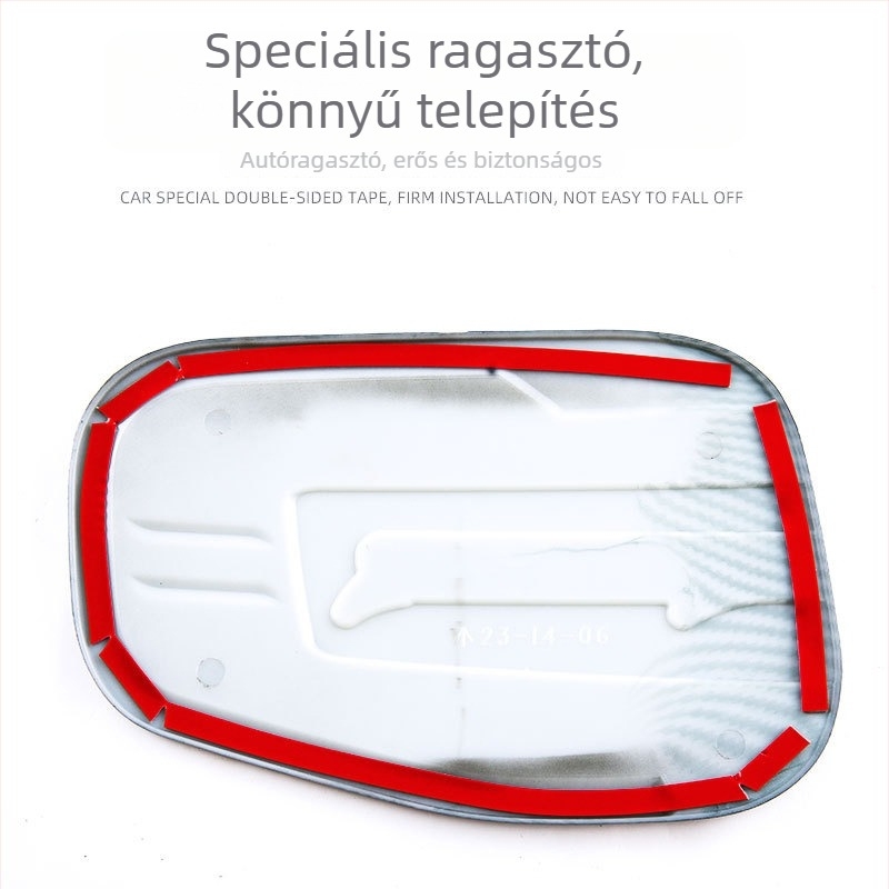 Ford Ranger 2023–2026 üzemanyag-töltő fedél dekoratív matrica, ABS, szénszálas mintázat