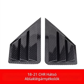 Yibai ABS hátsó háromszög alakú ablak dekor Toyota CHR Yize (2018–2021), automata váltóval