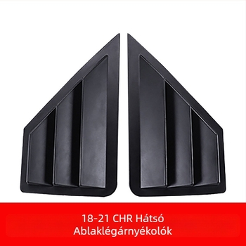 Yibai ABS hátsó háromszög alakú ablak dekor Toyota CHR Yize (2018–2021), automata váltóval
