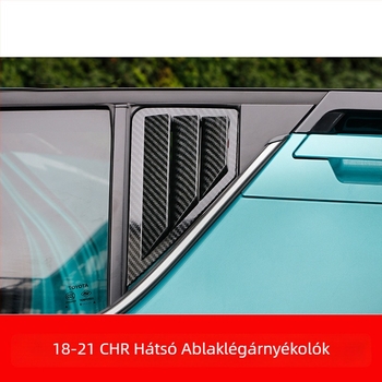 Yibai ABS hátsó háromszög alakú ablak dekor Toyota CHR Yize (2018–2021), automata váltóval