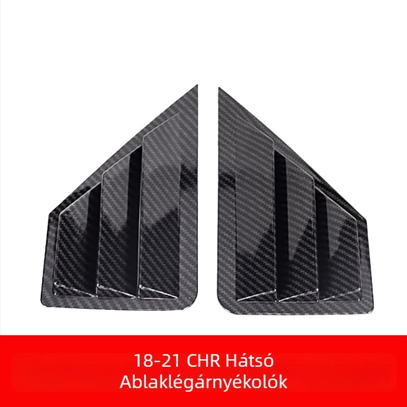 Yibai ABS hátsó háromszög alakú ablak dekor Toyota CHR Yize (2018–2021), automata váltóval
