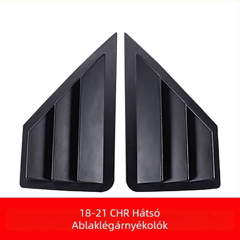 Yibai ABS hátsó háromszög alakú ablak dekor Toyota CHR Yize (2018–2021), automata váltóval