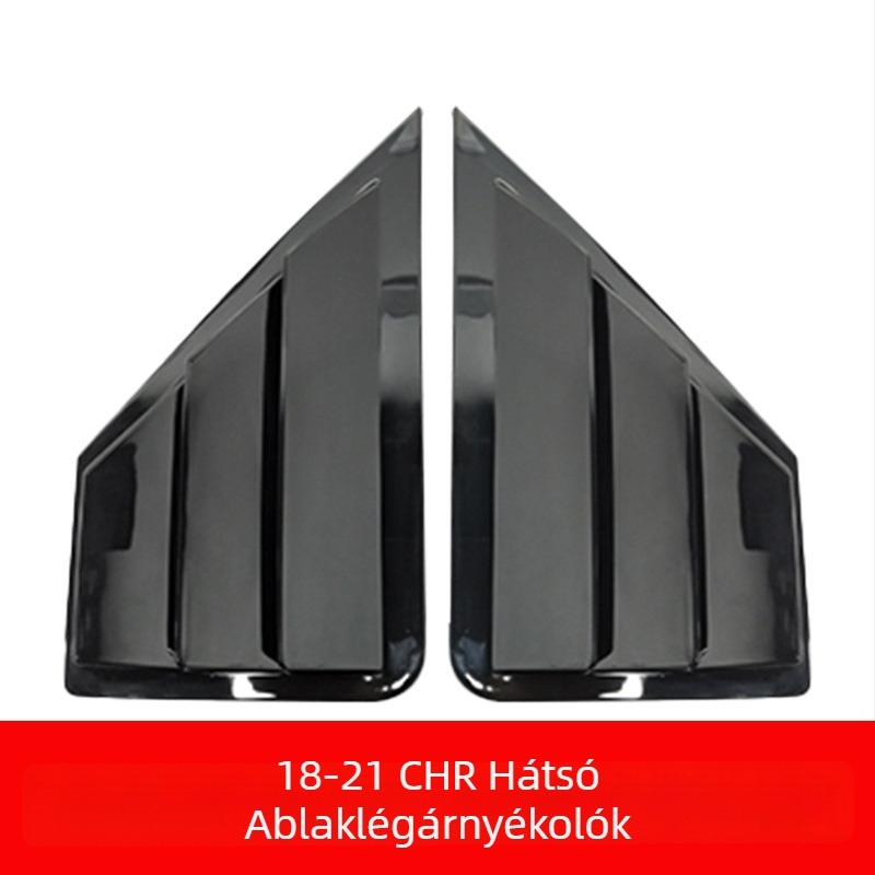 Yibai ABS hátsó háromszög alakú ablak dekor Toyota CHR Yize (2018–2021), automata váltóval
