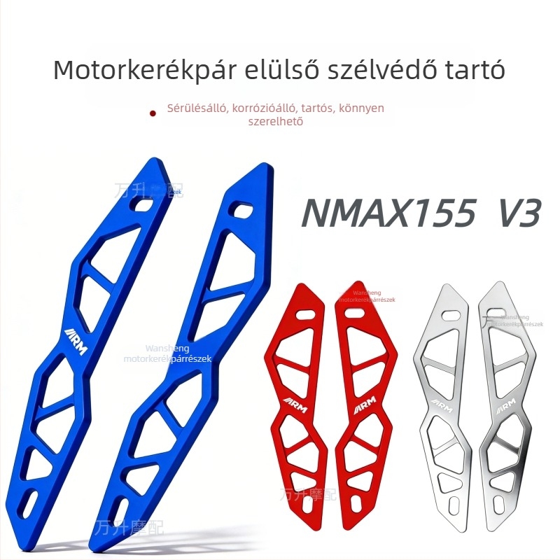 Motorkerékpár elülső szélvédő tartója NMAX 155 V3-hoz – CNC dekoratív előlapi elem