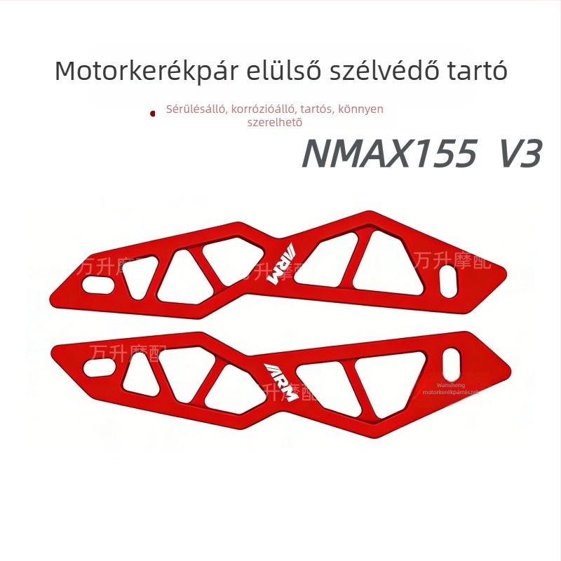 Motorkerékpár elülső szélvédő tartója NMAX 155 V3-hoz – CNC dekoratív előlapi elem