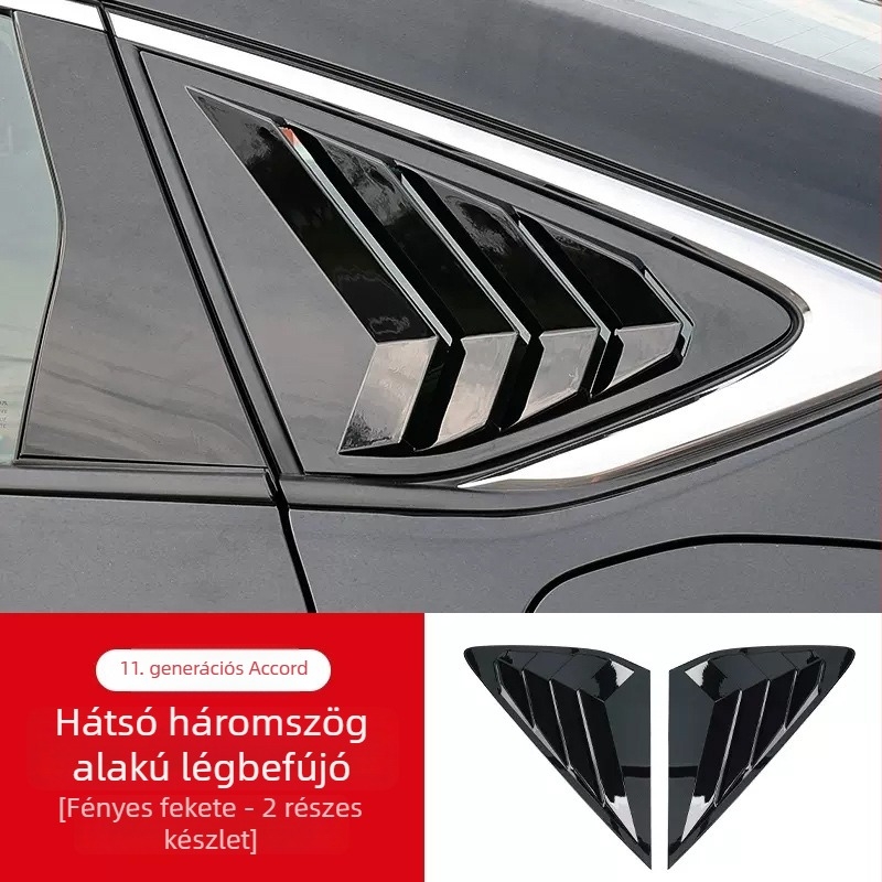 ABS hátsó háromszög vent trim Honda Accord 11. generáció – külső dekoratív panel testreszabás nélkül
