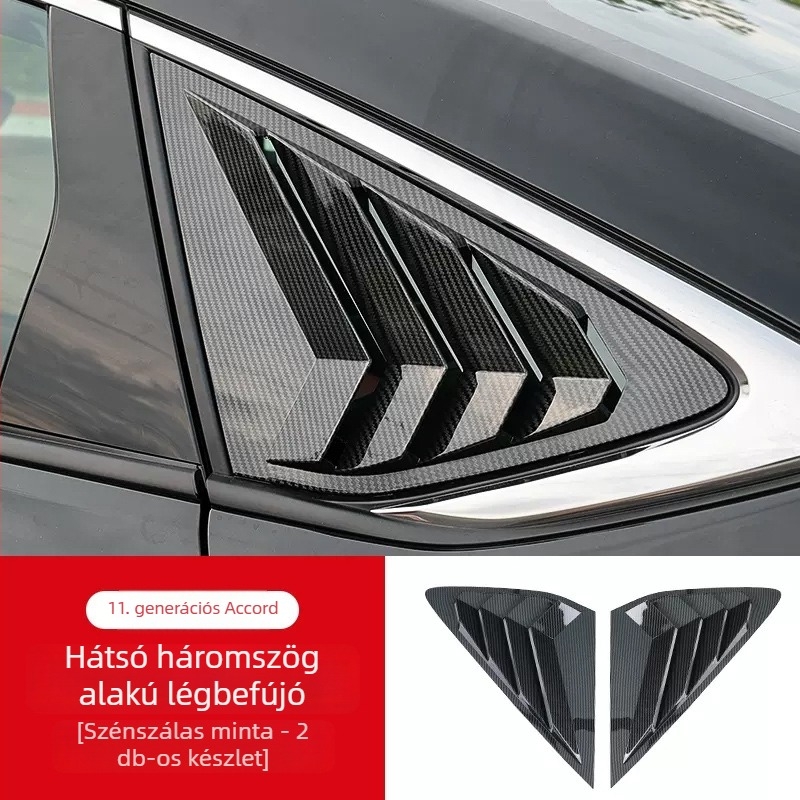 ABS hátsó háromszög vent trim Honda Accord 11. generáció – külső dekoratív panel testreszabás nélkül