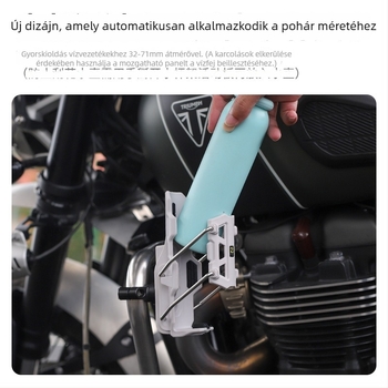 Adaptív motorkerékpár kulacs-tartó, univerzális felszereléshez és vezetési módosításokhoz