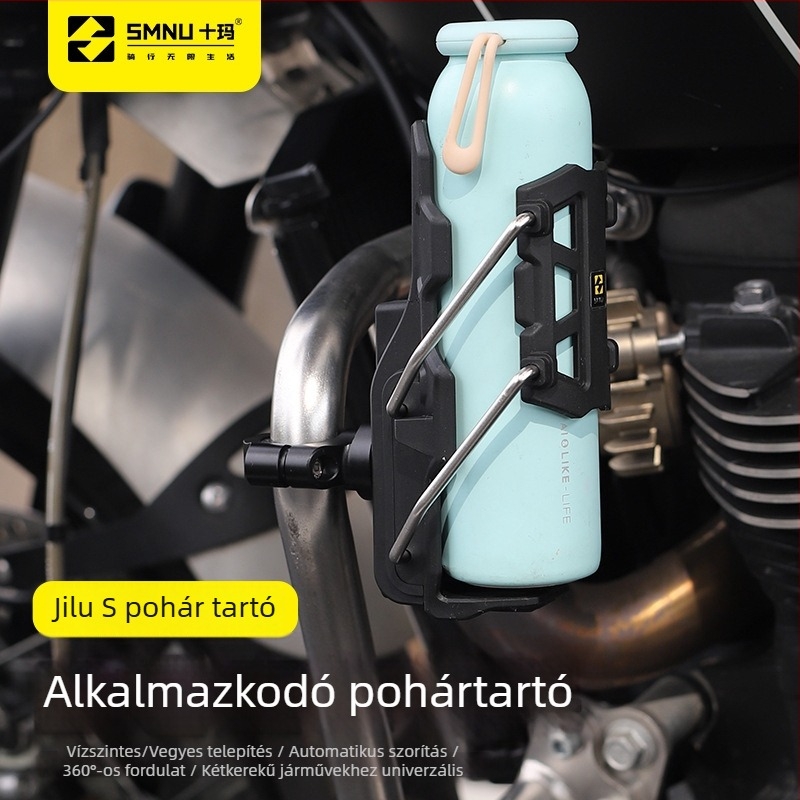 Adaptív motorkerékpár kulacs-tartó, univerzális felszereléshez és vezetési módosításokhoz