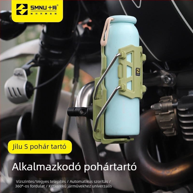 Adaptív motorkerékpár kulacs-tartó, univerzális felszereléshez és vezetési módosításokhoz