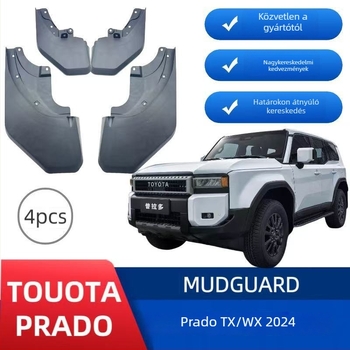 Toyota Prado TX/WX-hez műanyag sárvédő, 2024-es modellhez, testreszabás elérhető
