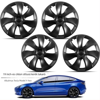 19 hüvelykes Cyclone kerékagyfedél Tesla Model 3/Y-hoz — műanyag, Zhejiang eredetű, testreszabható