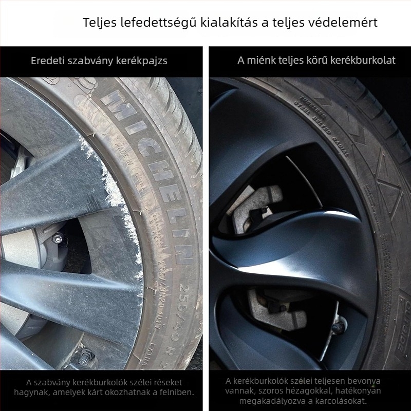 19 hüvelykes Cyclone kerékagyfedél Tesla Model 3/Y-hoz — műanyag, Zhejiang eredetű, testreszabható