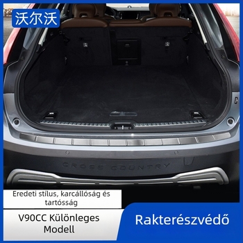 Volvo V90CC csomagtartó küszöbvédő — 304 rozsdamentes acél, OEM-stílus