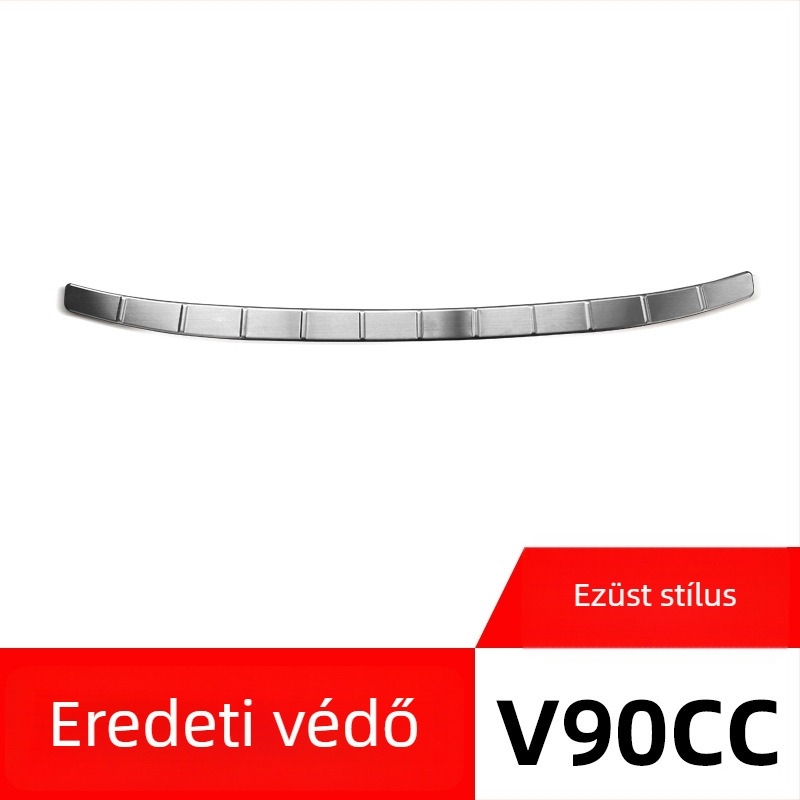 Volvo V90CC csomagtartó küszöbvédő — 304 rozsdamentes acél, OEM-stílus
