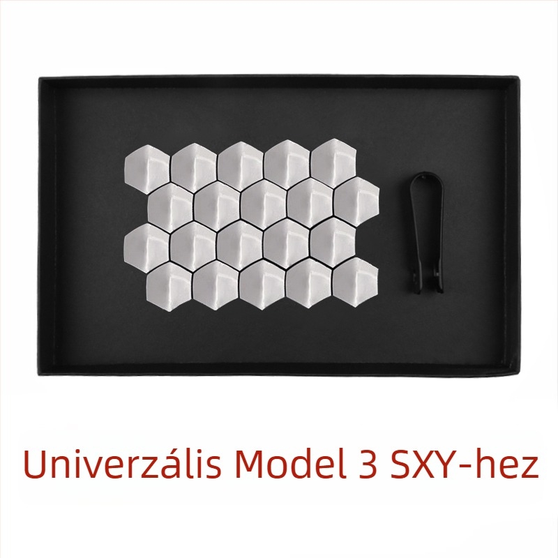 Tesla kerékcsapfedő – gumi, új verzió, kompatibilis Model S, X, Y és Model 3
