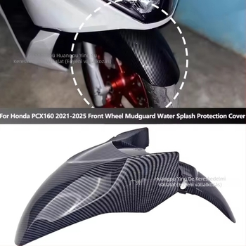Honda PCX160 21-25-höz első sárvédő vízvédő – Szénszálas textúra, műanyag, Modell Ys-234