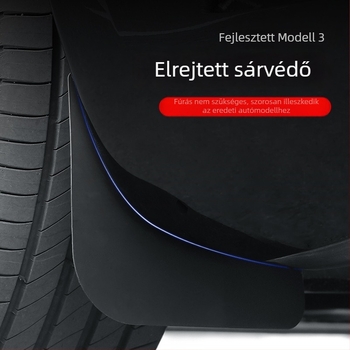 Tesla Model 3 első és hátsó sárvédők (TPE, fekete)