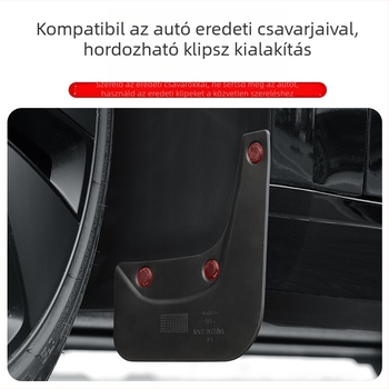 Tesla Model 3 első és hátsó sárvédők (TPE, fekete)