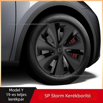 Tesla Model Y kerékagy sapka, PC+ABS, teljes peremvédő, testreszabható feldolgozás