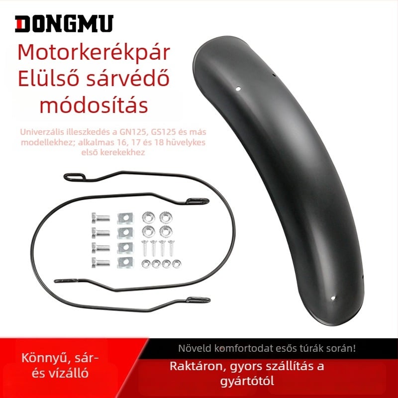 Motorkerékpár sárvédő módosításhoz, retro stílus, univerzális elöl-hátul (modell HP-DB005, anyag: ötvözet, kompatibil Retrofit General)
