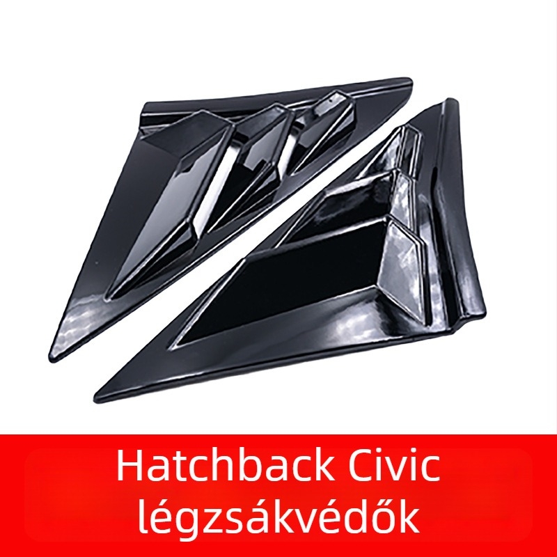 Yibo ABS hátsó háromszög lamellák a hátsó ablakhoz, Honda Civic Hatchback 2021, automata, testreszabható feldolgozás