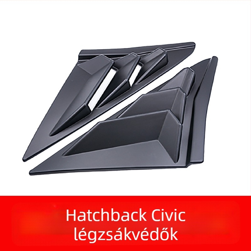 Yibo ABS hátsó háromszög lamellák a hátsó ablakhoz, Honda Civic Hatchback 2021, automata, testreszabható feldolgozás