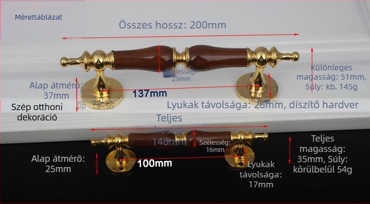 Európai stílusú klasszikus ajtókilincs, cinkötvözetből, beltéri ajtókhoz