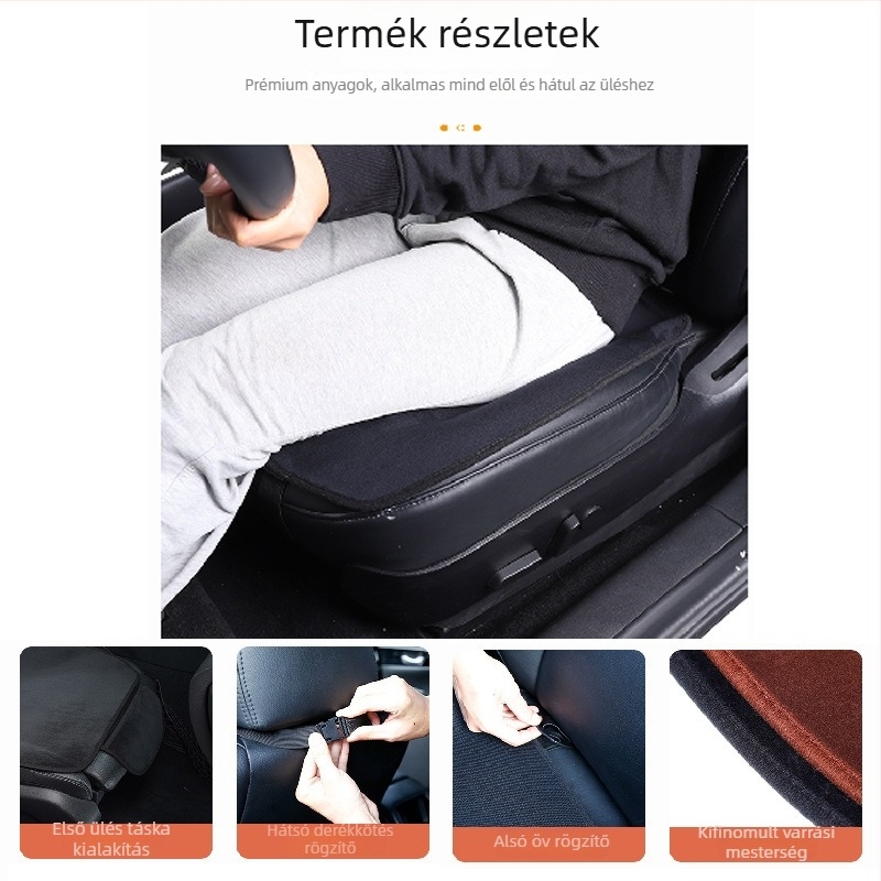 Minden évszakos gyerek autóülés alátét és háttámasz, flanel és Ice Silk anyaggal