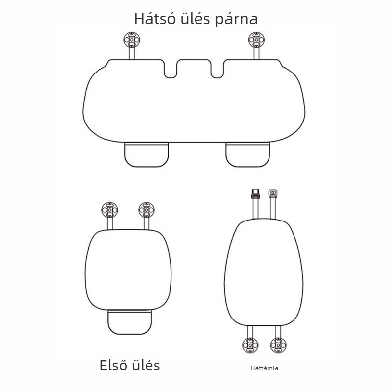 Minden évszakos gyerek autóülés alátét és háttámasz, flanel és Ice Silk anyaggal