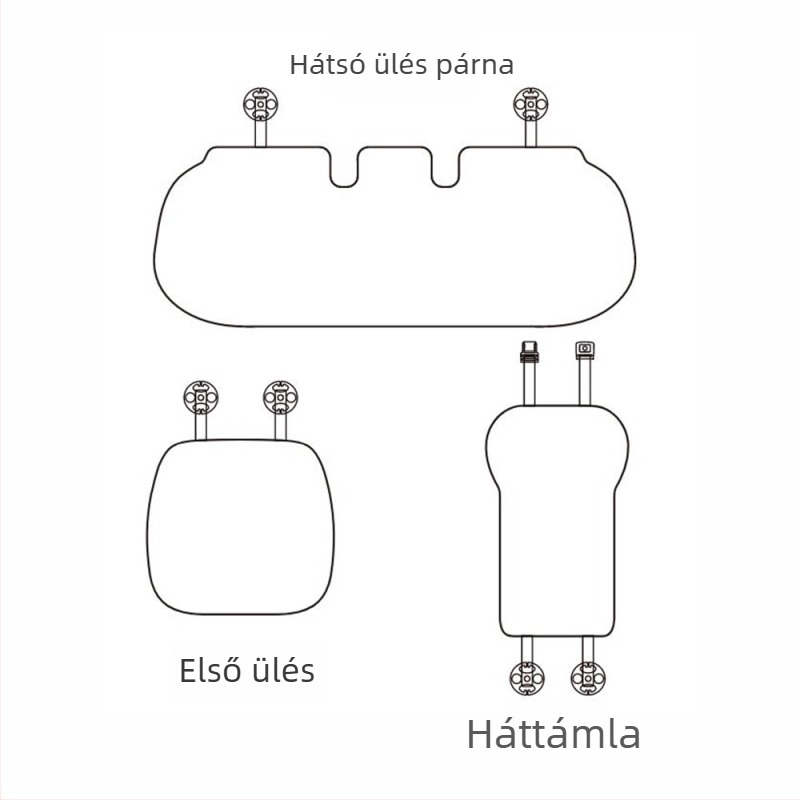 Minden évszakos gyerek autóülés alátét és háttámasz, flanel és Ice Silk anyaggal