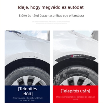 Autó kerékívvédő szalag, csepp ragasztóanyaggal, általános modell, testreszabható feldolgozás