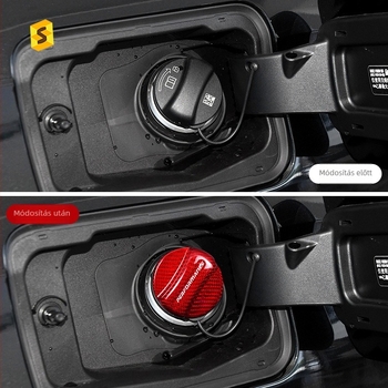 BMW modellekhez készült szénszálas üzemanyag-tank sapka dekoratív matrica, Sha Sha Carbon Fiber, telepítési támogatás