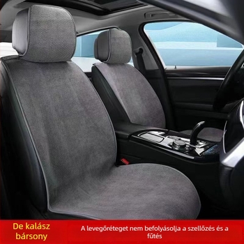 Autóülésvédő, nagy méret, kukorica velúr, ultra vékony légáteresztő réteg, kiváló minőségű plüss, univerzális öt üléses járműhöz.
