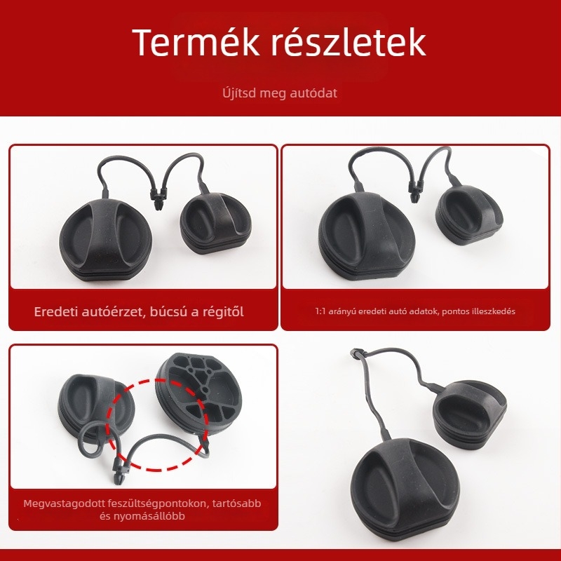 Denza D9 töltőportjához és üzemanyag-feltöltő nyílásához való szilikon tömítőcsík – víz- és porvédő védőfedél töltéshez