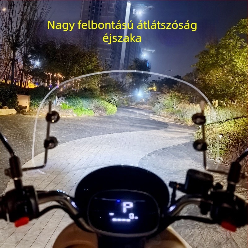 RCSTAR retro elektromos robogó előtti szélvédő; Anyag: PE/plexiglas; Testreszabás: Igen; Kompatibilis: AIMA/Emma/Yadea