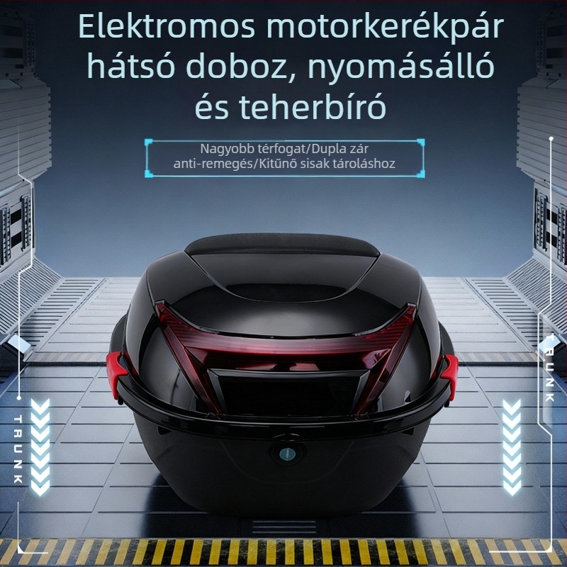 Jiajia E.P.P elektromos járművek hátsó tárolóboxa elektromos robogók és mopedek számára, Knight bag stílus, Anyag: E.P.P, Testreszabás elérhető.