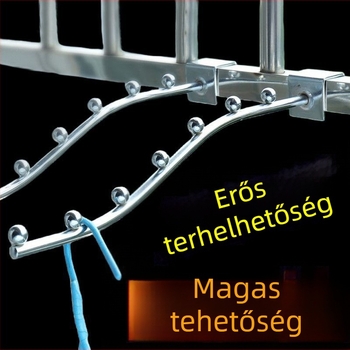 Hetes gyöngyös ruhafogas - rozsdamentes acél, több soros akasztók, 1–3 kg terhelés, 2024