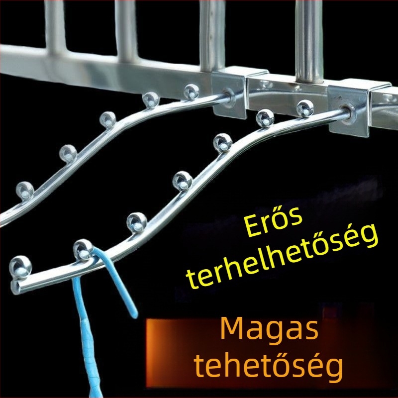 Hetes gyöngyös ruhafogas - rozsdamentes acél, több soros akasztók, 1–3 kg terhelés, 2024