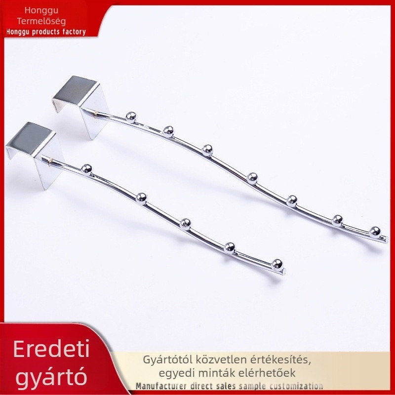 Vasból készült ruhafogas négyszögletes csővel, egyes kampó, modern minimalist stílus, teherbírás 3-5 kg