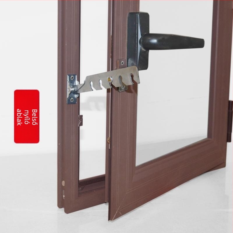 Rozsdamentes acél ablak-támasztó rúd kinyíló ablakokhoz, modell Fc820j, modern minimalist stílus