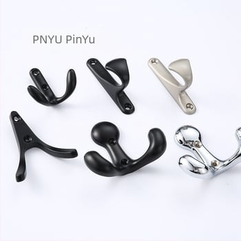 Rozsdamentes acél falra szerelhető ruhakasztó fürdőszobába/szállodába/konyhába, modell S005-8, fúrás nélküli telepítés, modern minimalista dizájn